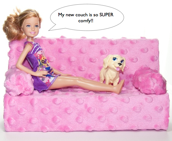 Easy DIY Barbie Couch - Kids Kubby