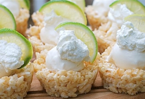 key lime pie rice krispie treat recipe Lots unique and fun rice krispie treat ideas!