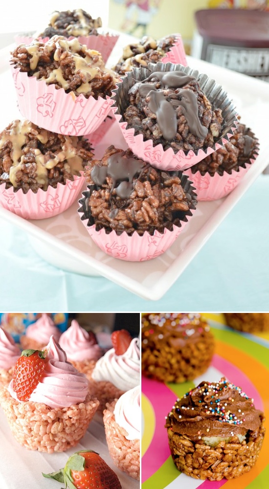 rice krispie cupcakes how to
