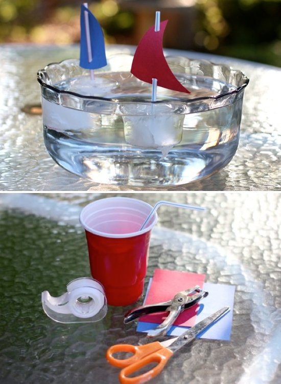 sailboat ice cubes | Pinterest crafts for kids ice crafts for kids