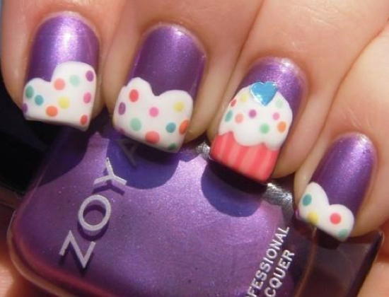 Cupcake Nail Designs