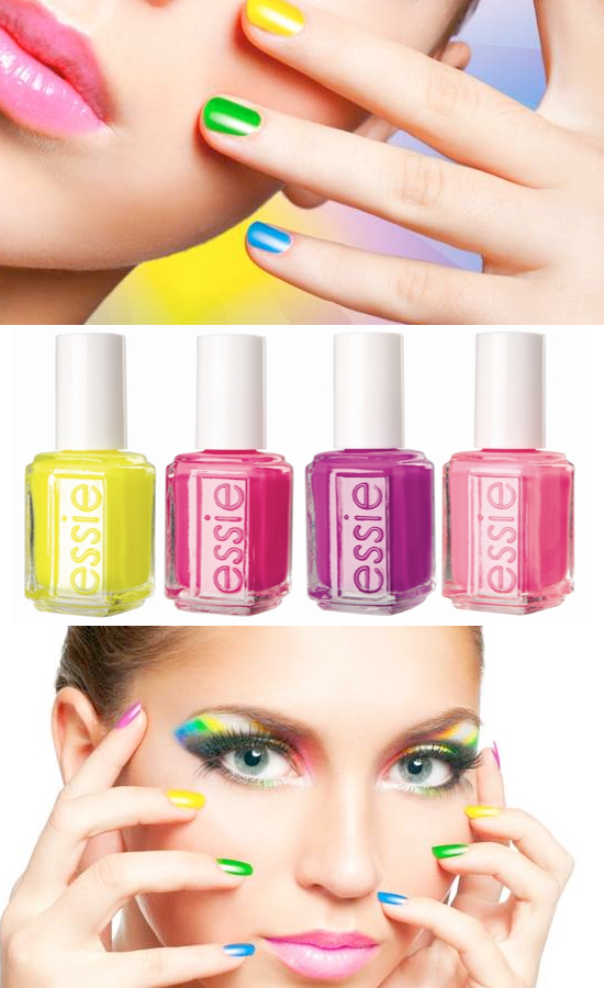 Rainbow nail art ideas