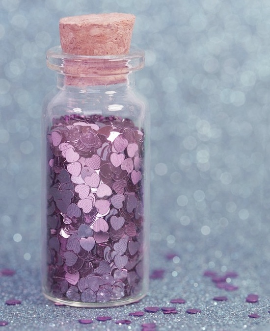 glitter in a jar