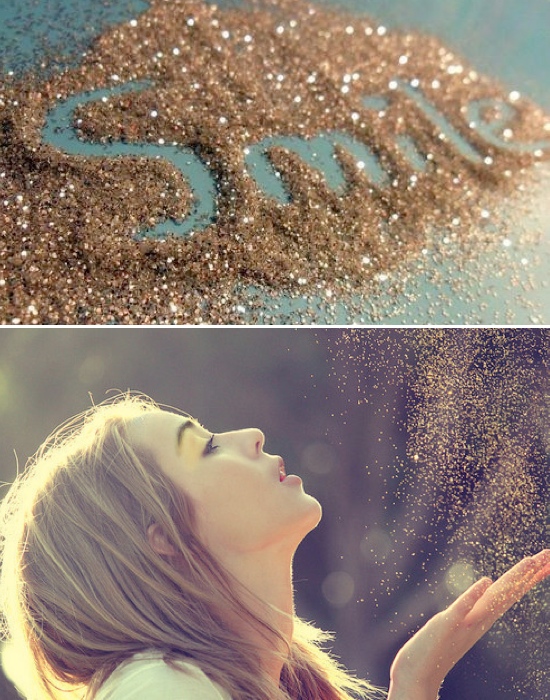 ideas using glitter