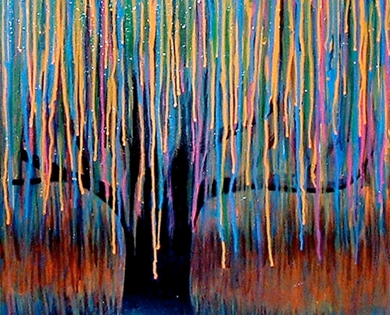 Melted Crayon Tree