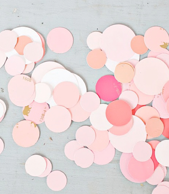 Paint Chip Confetti 18 Paint chip craft ideas. Why hadn't I thought of these??