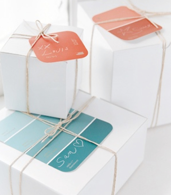 Paint Chip Gift Tags 18 Paint chip craft ideas. Why hadn't I thought of these??