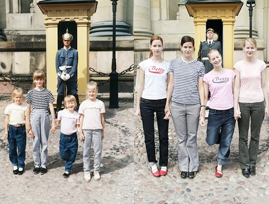 Recreating Family Vacation Photos