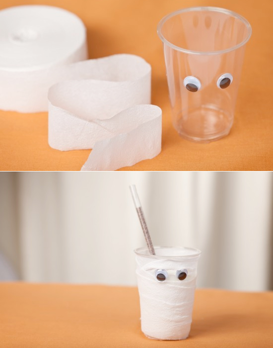 Halloween Mummy Cups 14 Cool Halloween Drink Ideas
