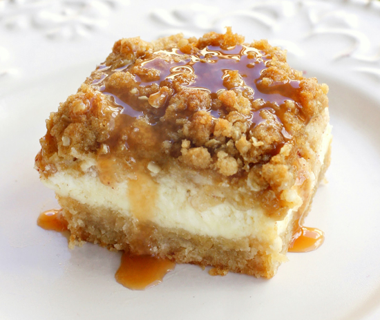 apple cheesecake bars 20 Unique Apple Dessert Recipes