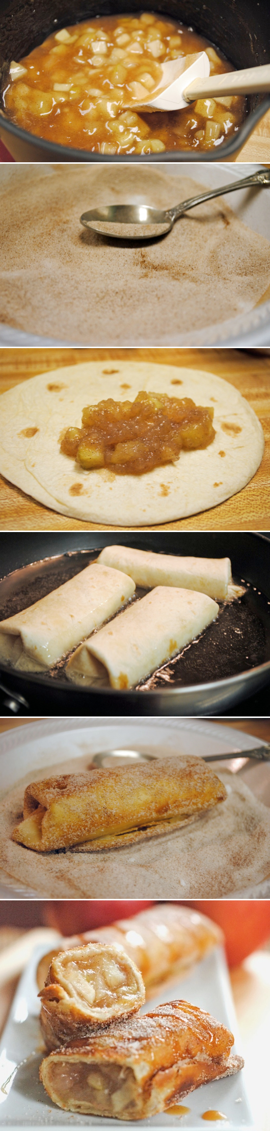 apple cinnamon chimichangas 20 Unique Apple Dessert Recipes