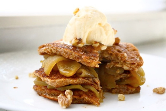 apple pie pancakes a la mode 20 Unique Apple Dessert Recipes