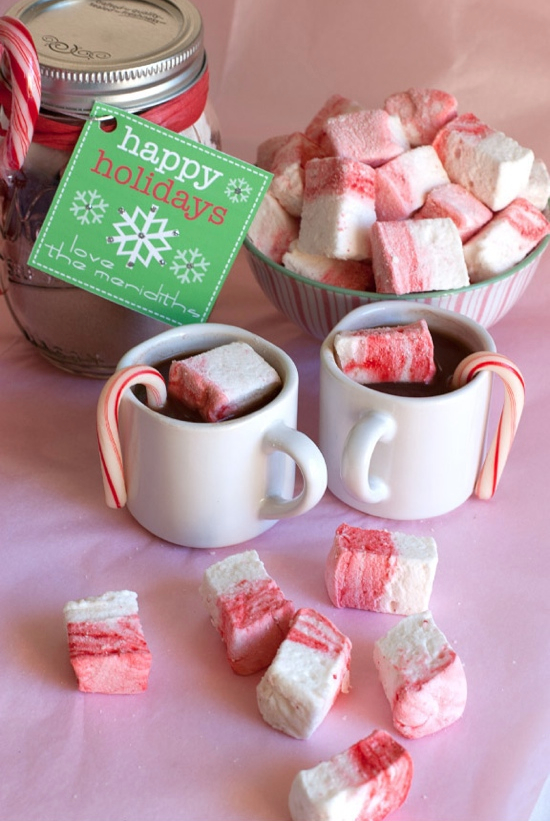 candy cane marshmallows Tons of candy cane crafts and ideas!!