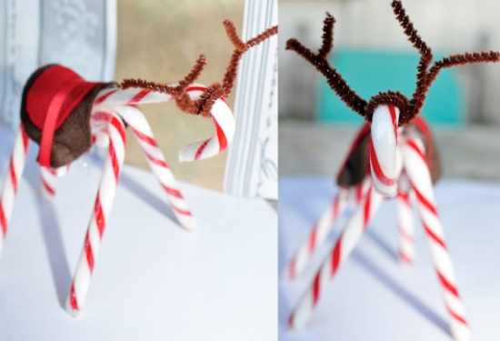 candy cane reindeer Tons of candy cane crafts and ideas!!
