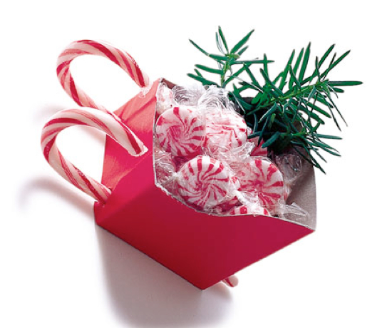 candy cane sled gift box Tons of candy cane crafts and ideas!!