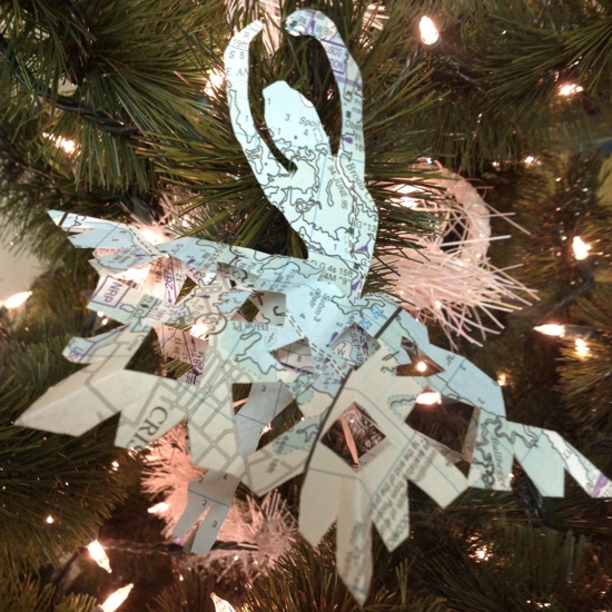paper ballerina snowflakes
