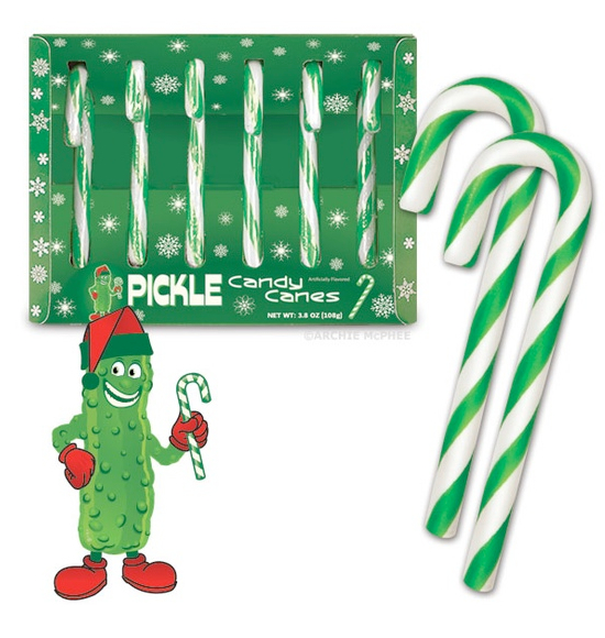pickle flavored candy canes