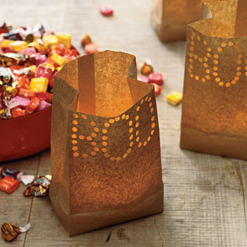 Paper Bag Lanterns Christmas Decoration — Homebnc