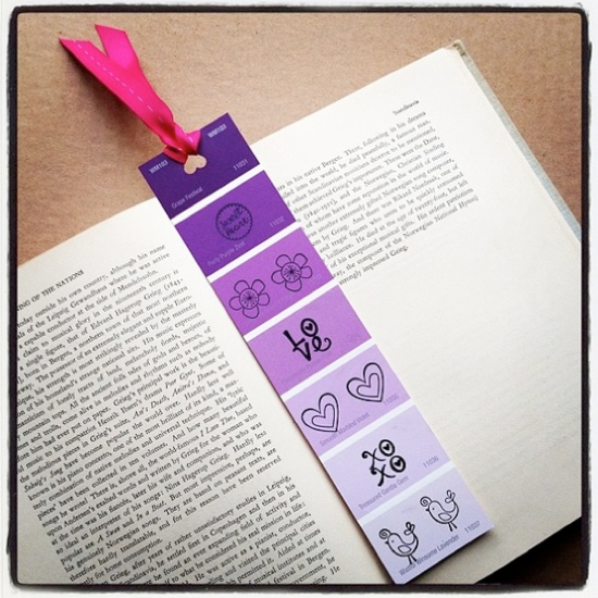 Easy Popsicle Stick Flower Bookmarks