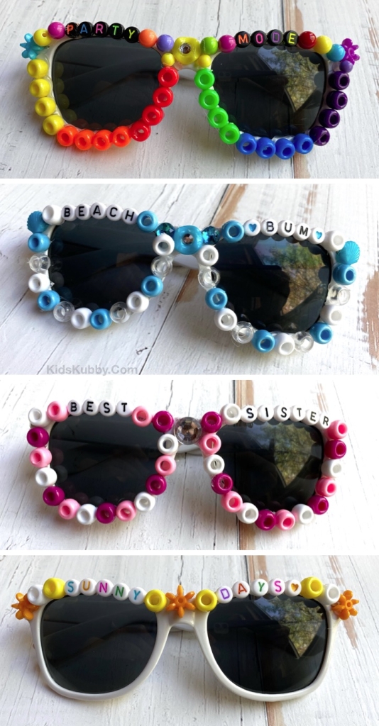 DIY Beaded Sunglasses (Fun Craft Idea For Kids!)