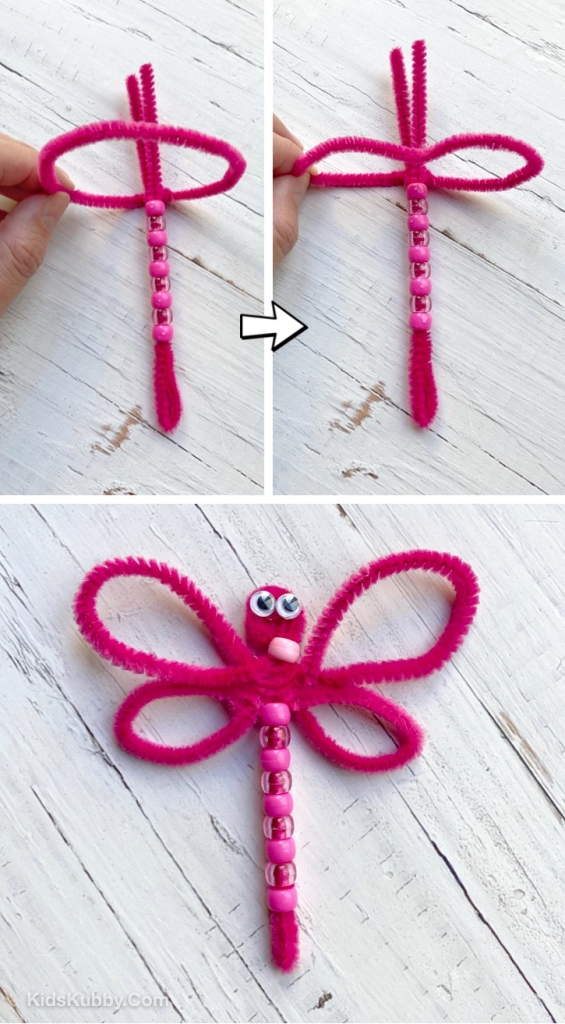 Beaded Pipe Cleaner Dragonflies (Easy Craft For Kids!)