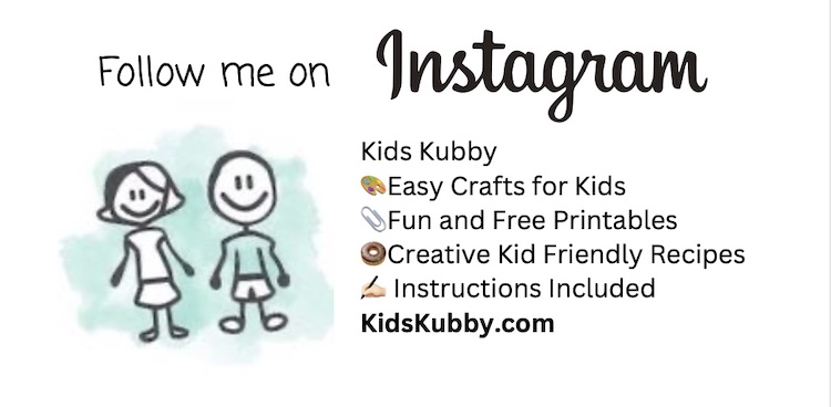 Social media handle - follow for more easy and fun kids activities