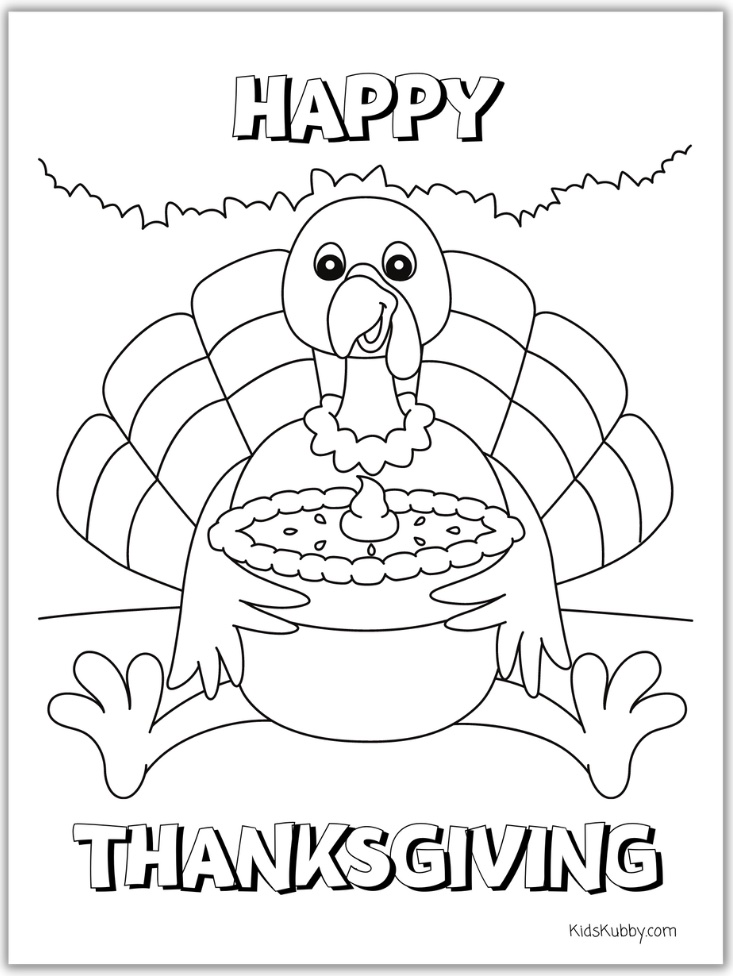 Pumpkin Pie is one of my favorite deserts especially on Thanksgiving Day. Tom the Turkey is enjoying some fresh pumpkin pie in this cute coloring sheet for kids. What a fun and simple activity for all ages during a holiday gathering. These coloring pages also make great homemade presents for your guests.