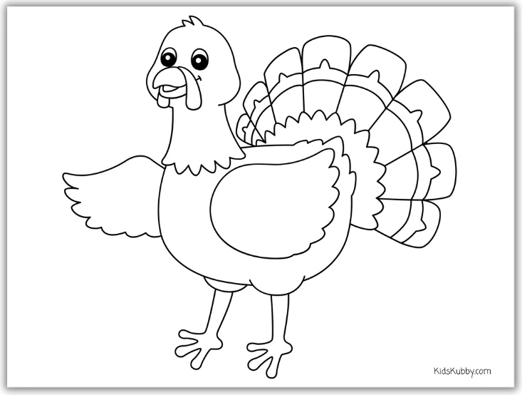 What's more fun on Thanksgiving then a waving Turkey?! Your kids will love to color Tom the Turkey. This simple coloring sheet is perfect for toddlers. Older kids will have a blast adding their own drawings next to the turkey to make it a true masterpiece!