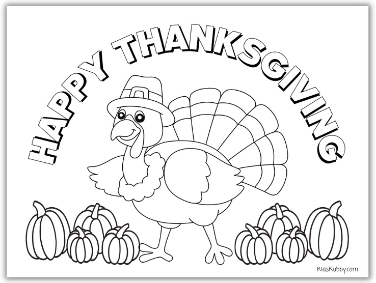 This darling Turkey Coloring picture is a free printable that is perfect for holiday parties at school. I like to have extra coloring pages on hand in case we need an extra craft during holiday parties at school or at home. These Thanksgiving coloring sheets are the perfect activity for kids during the holidays. 