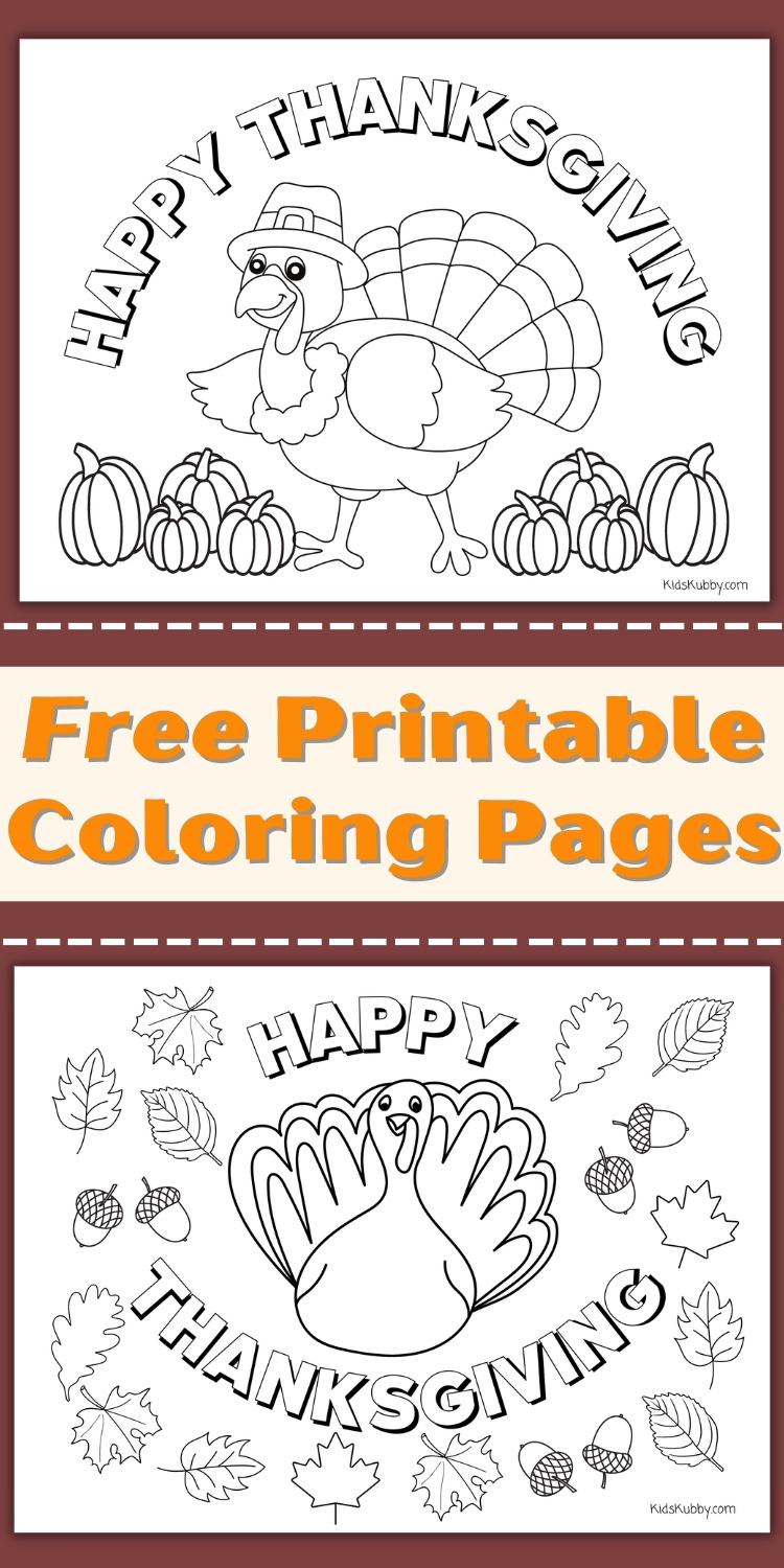 Fun and free thanksgiving printable PDF for kids coloring book. These are the perfect addition to any school party or family holiday gathering. Watch as your kids imaginations run wild. Share with the whole family. 