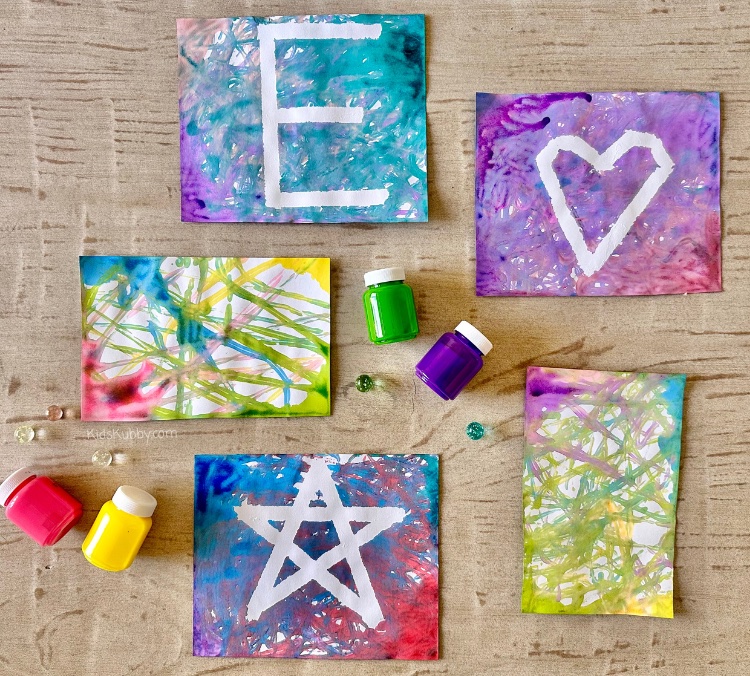 Painting with Marbles - Simple Fun for Kids