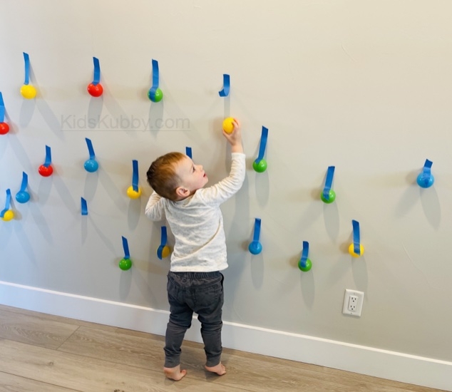 Giant Tape Resist Art Outdoor Activity - Busy Toddler