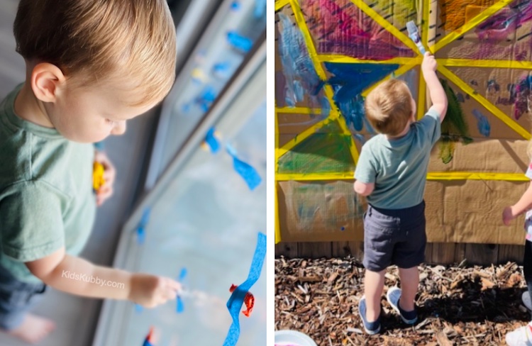 7 Fun & Easy Masking Tape Activities for Toddlers