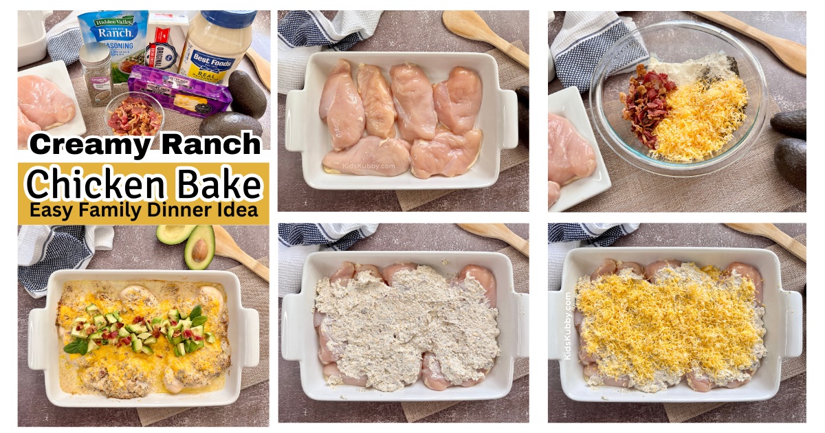 Creamy Ranch Chicken Bake