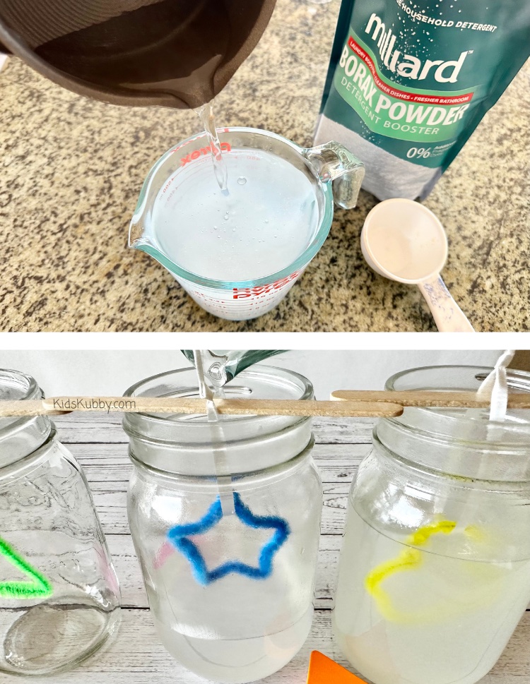 Do your kids love rocks and gems as much as mine do? Then they are going to flip at how cool this fun and easy DIY crystal making project is! With 3 ingredients, your kids can make the most amazing homemade crystals ever. Make borax crystals in any shape and color imaginable. It only takes 15 minutes to set up and within 5-6 hours the crystals are already formed. How cool is that. You have to try this fun activity with your kids today. 