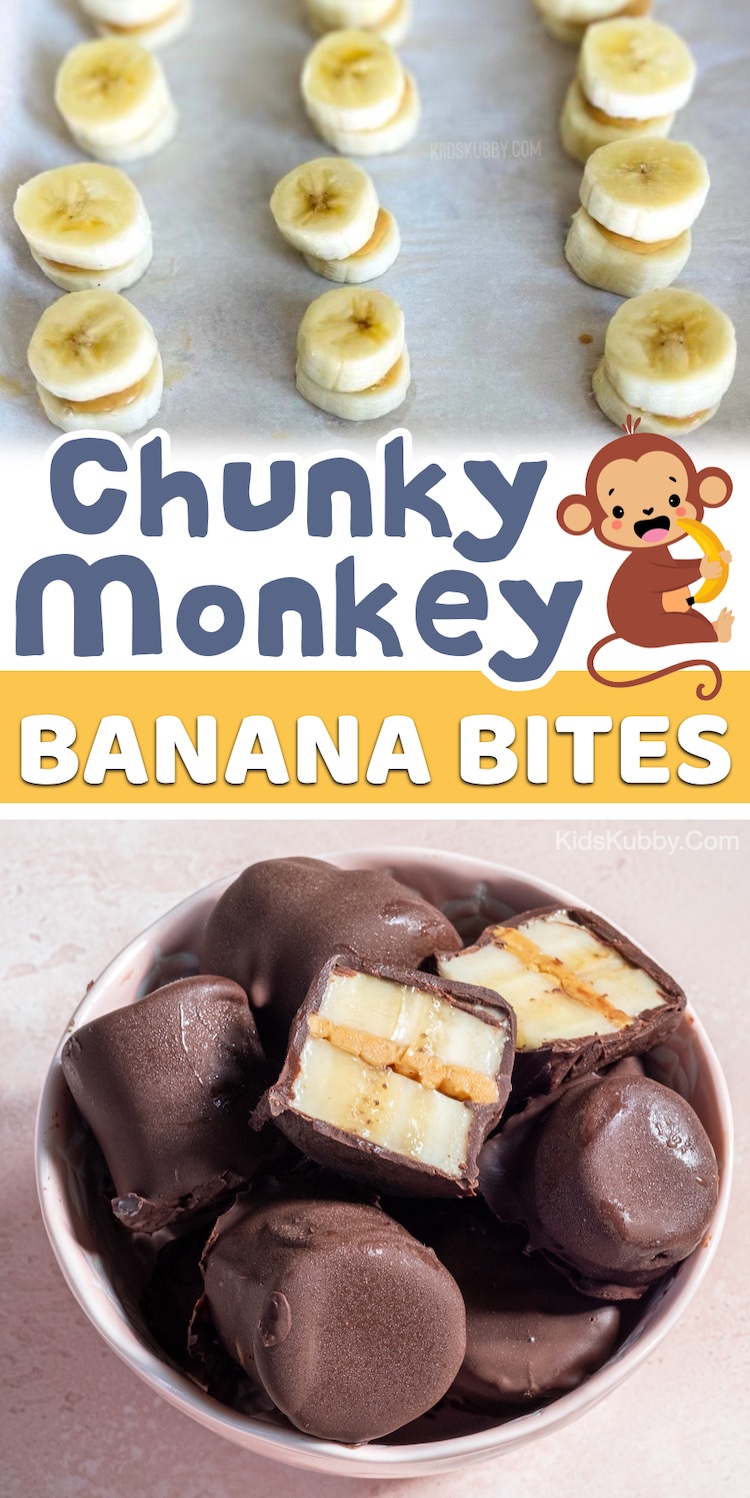 You only need three ingredients for these yummy healthy treats-chocolate chips, bananas, and peanut butter. They are no-bake and super easy to make the whole family will enjoy!