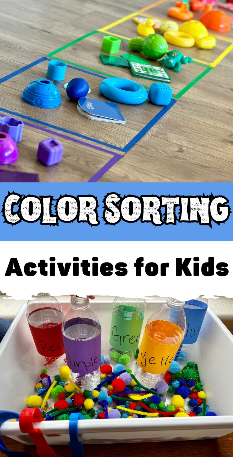 Here are 10 simple and affordable activities to help kids learn their color! These color sorting games are perfect for preschoolers and toddlers because they are easy, fun and most activities only take 5-10 minutes so your kids don’t get bored! These low prep activities are perfect for teaching colors, but they also have a few other hidden benefits like counting practice, increase fine motor skills, and strengthen hand muscles! 