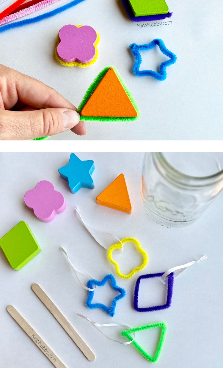 My kids loved this fun crystal making activity using pipe cleaners and borax! In less than a day your kids can create their very own homemade crystals. We made our crystals into various shapes, but you can make them any way you like. Think swirls, zig zags, even a puzzle piece. This really is a fun indoor activity to do with your kids. The prep time is only 15 minutes and the crystals form in just a couple of hours. Give this DIY crystal making recipe a try today!