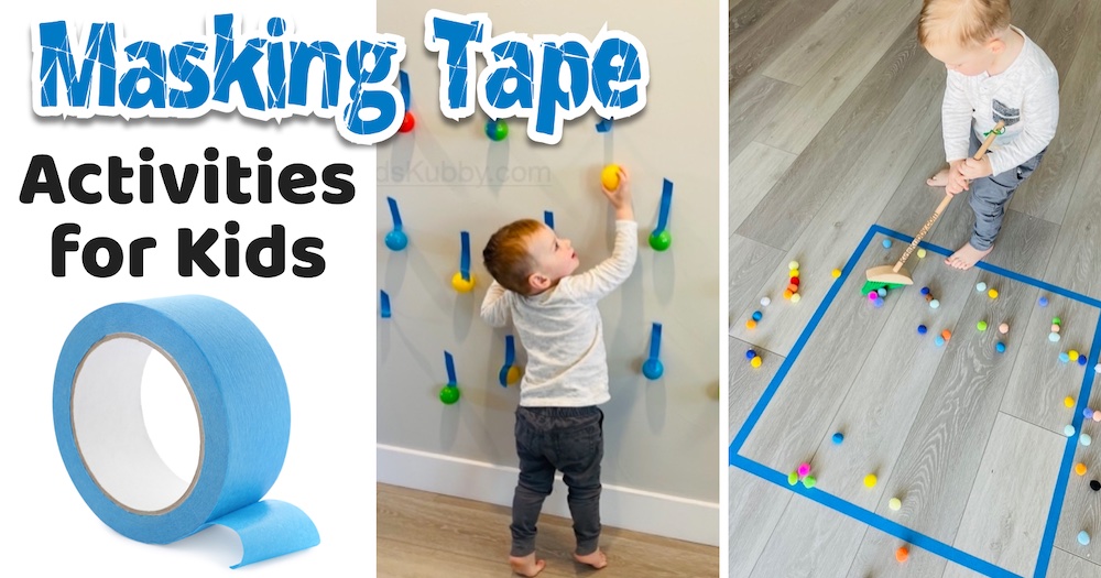 7 Fun & Easy Masking Tape Activities for Toddlers