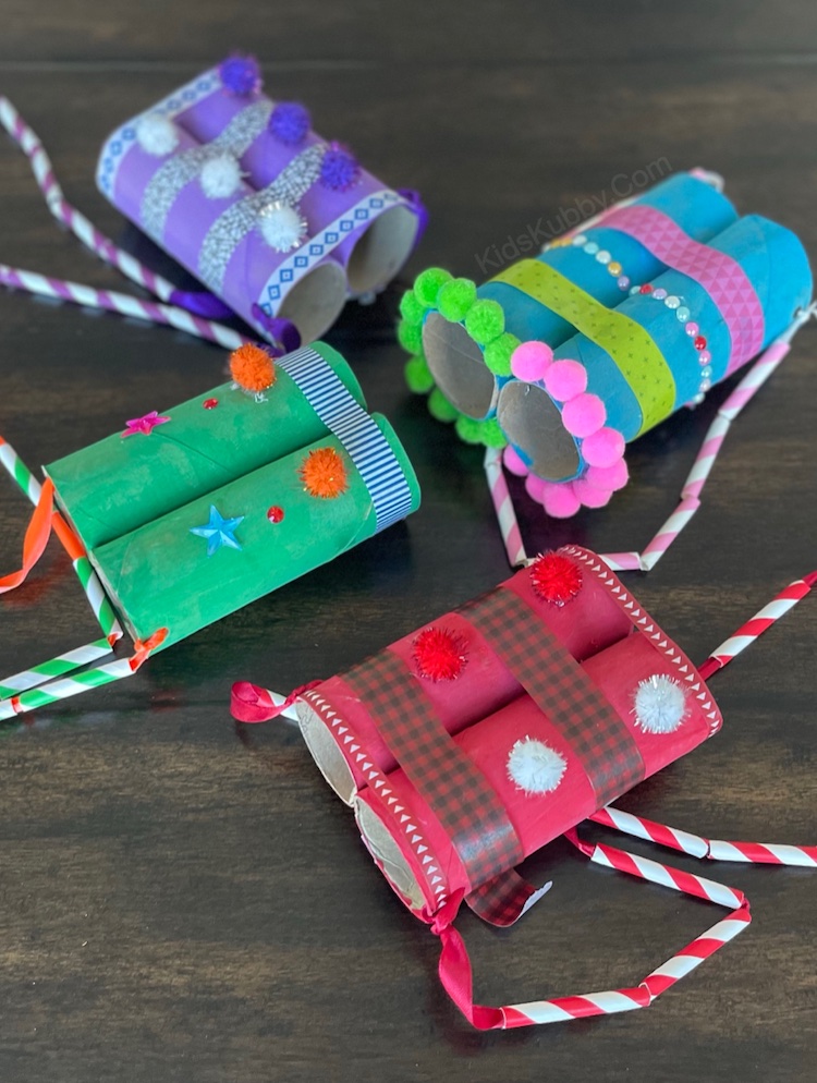 This inexpensive craft is perfect for kids of all ages. My preschoolers had a blast making these toilet paper roll binoculars! Once finished, take them outside to explore nature. 
