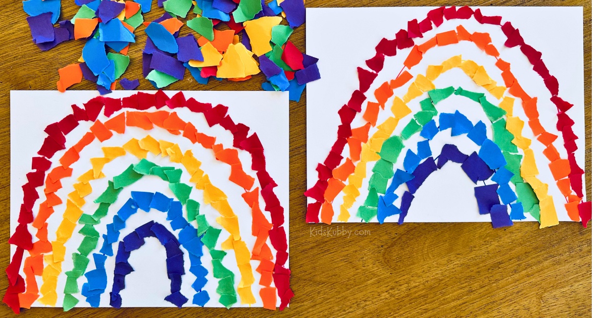 Cute Paper Rainbow Kid Craft - Easy Peasy and Fun