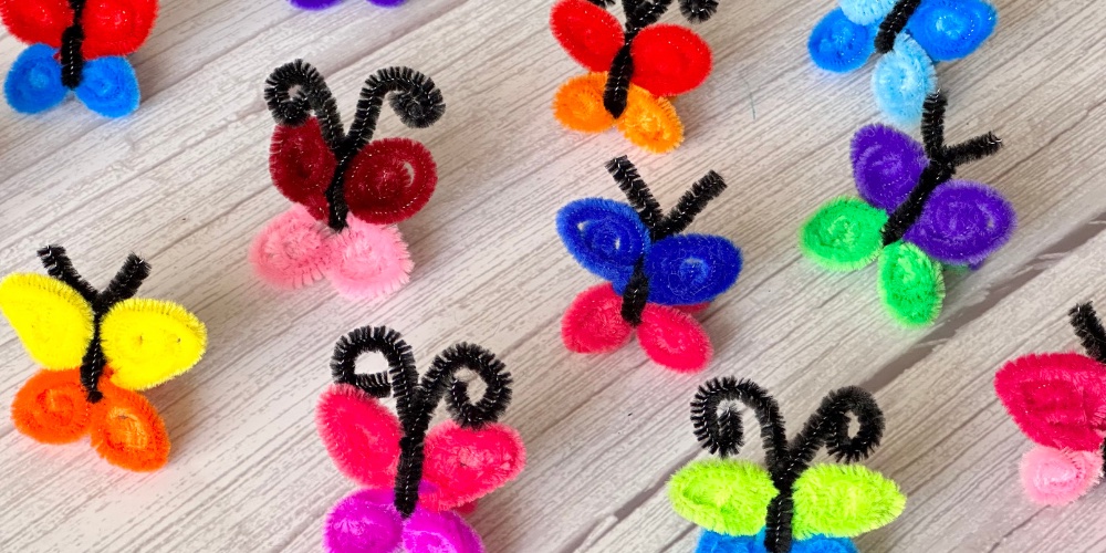 Pipe Cleaner Butterfly Rings