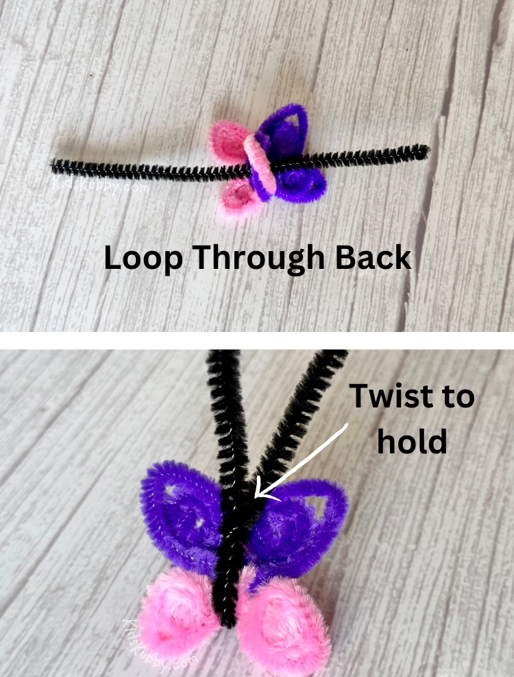Butterfly Pipe Cleaner Rings – Simple and cheap craft for kids. This low mess craft takes less than 5 minutes to make. My kids absolutely loved choosing their favorite colors for each butterfly ring. I think we ended up making more than 10 butterfly rings and it only took a few minutes. Now my kids run around the house wearing butterflies on their fingers, toes and even their ears. Crazy kids! But they loved this butterfly craft so much and your kids will too! 