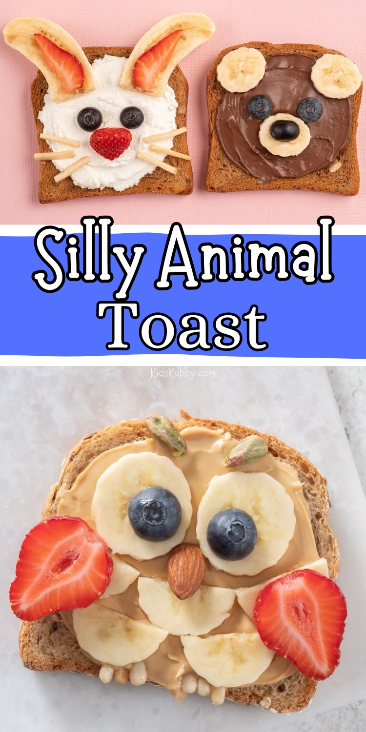 Are you looking for the perfect breakfast recipe, that is easy, cheap, and healthy? Well I’ve got you! Silly animal toast is the perfect breakfast recipe using ingredients you probably already have like toast, peanut butter, Nutella, cream cheese, and sliced fruit. But the fun doesn’t end at breakfast. This recipe is so versatile, you can also make it for lunch using veggies, hummus, and lunch meat. How cool is that! It’s not often that a recipe can be tweaked for both breakfast and lunch! My picky eaters always love when I make silly animal toast no matter what time of day it is! And adults secretly love this fun recipe too! 