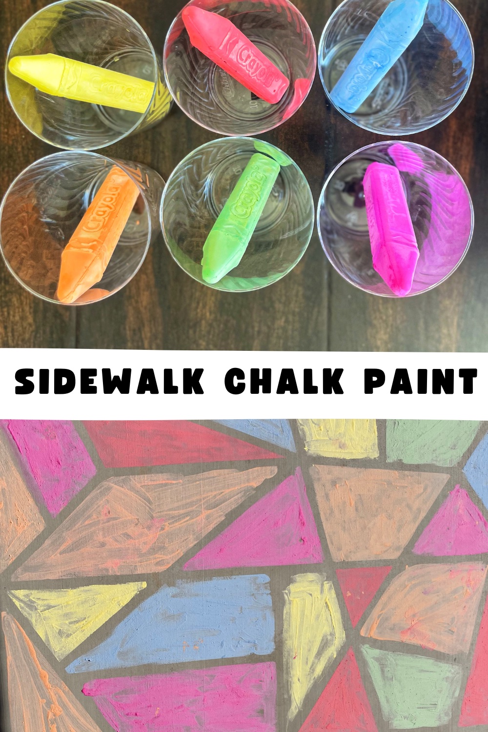 I love quick, cheap, EASY activities I can whip out with ingredients I already have. This DIY sidewalk chalk paint was perfect! So simple to make, and the kids loved it! 