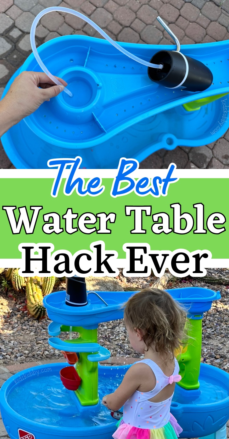 Are you looking for a summertime hack that will change your life?? Well, I’ve got you. This water table upgrade is cheap and easy. It only takes 5 minutes but makes any water table instantly more fun! I honestly didn’t think there was a way to make my kids love their water table even more but here it is. Kids Kubby has all the details on this amazing water table hack. Check it out!