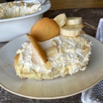 Are you looking to impress your family with a delicious homemade dessert, but you don’t want to spend all day in the kitchen? Look no further! This homemade banana pudding is super quick and easy to make with very few ingredients, but it tastes like HEAVEN! Seriously, the best dessert ever. If you love vanilla pudding and bananas, this is the best combination of the two. It’s sweet, creamy and oh so delicious. My family loves it! Especially my sugar loving kids.