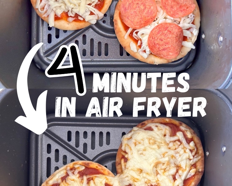 This recipe is so EASY, even your kids can make it! It only requires 3 basic ingredients plus the toppings of your choice. If you like pizza, then you can’t go wrong with this 5 minute air fryer recipe? This simple meal is perfect for busy school nights, or anytime you don't feel like cooking and cleaning. Try keeping some naan rounds in your freezer for a last minute dinner your kids will love!