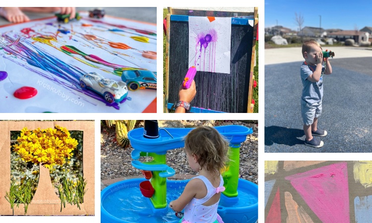 Looking for some fun and exciting ways to keep your kids off screens this summer? Here are my kids favorite activities, filled with fun colorful art and even some thrilling water play! I know your children will love?