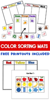 Color Sorting Mats - Free Printables - Kids Kubby